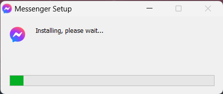 Facebook Messenger Download Desktop Setup installing the app on Windows PC 