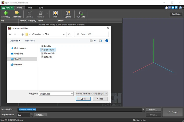 Spin 3D File Converter 1