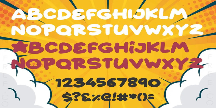 Letters Overview of Starborn Font