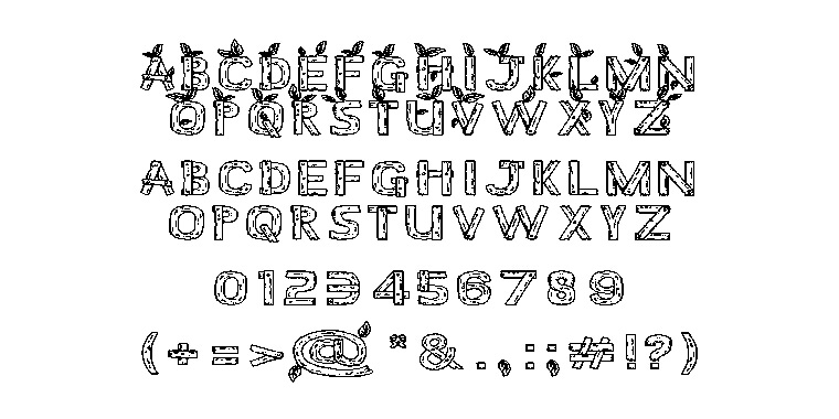 Stardew Valley Font Letters