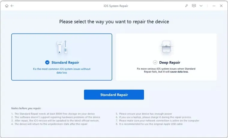 Tenorshare ReiBoot iOS System Repair 3