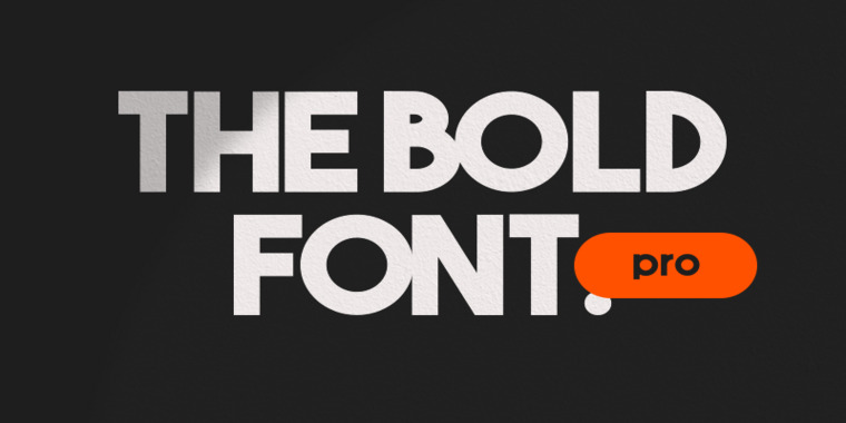 Appearance of The Bold Font