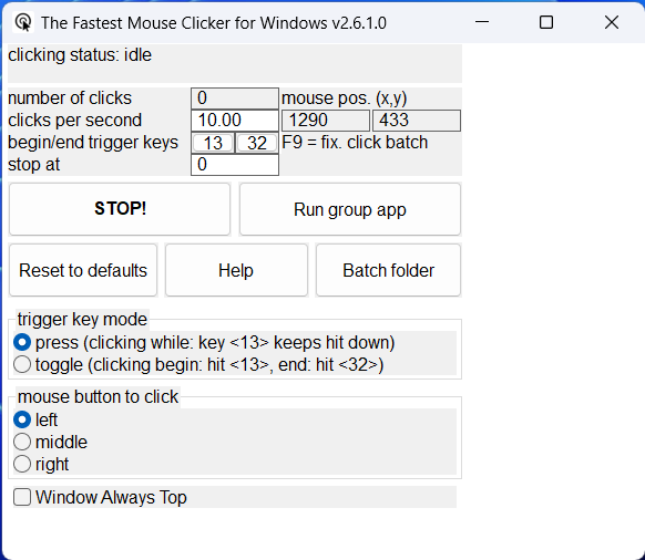 The Fastest Mouse Clicker for Windows - Download it from Uptodown