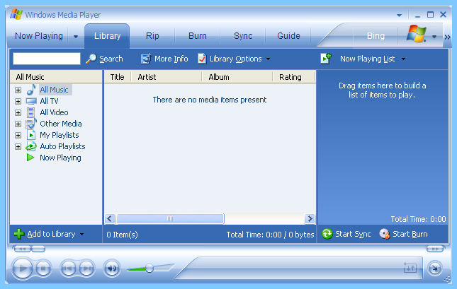 Windows Media Player 10