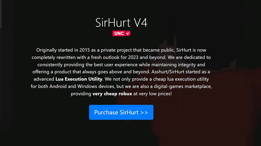 Purchasing SirHurt v4