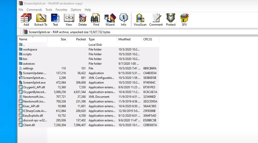 Use any extractor to extract the decompressed files in the download folder.