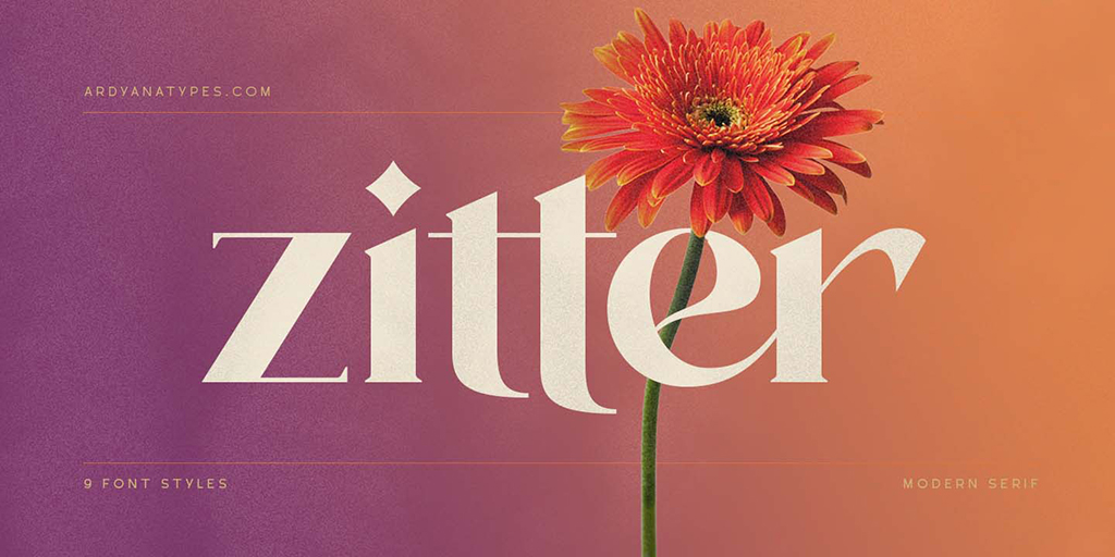 zitter font featured image