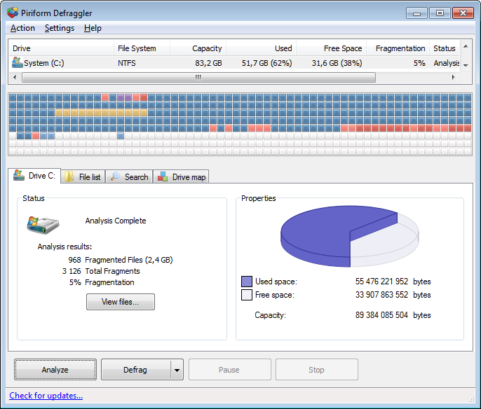 microsoft disk defragmenter free download