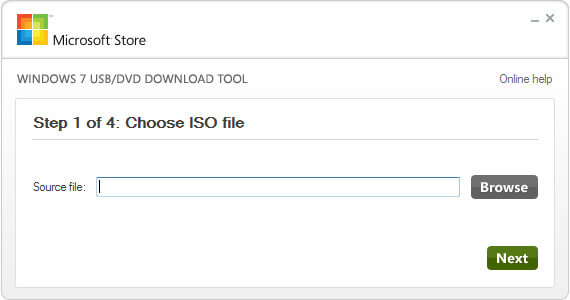 Choose ISO File