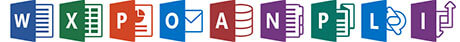 Microsoft Office 2013 Word Excel Power Point OneNote Icons