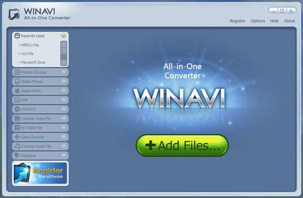 Winavi All in one converter Free Download w/o Registration Code