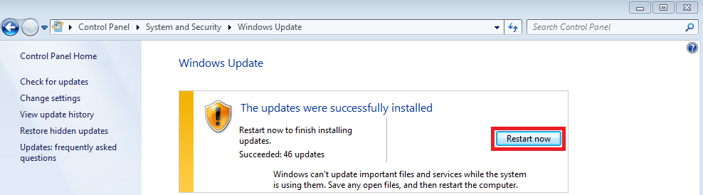 Manually Install Win 7 Updates