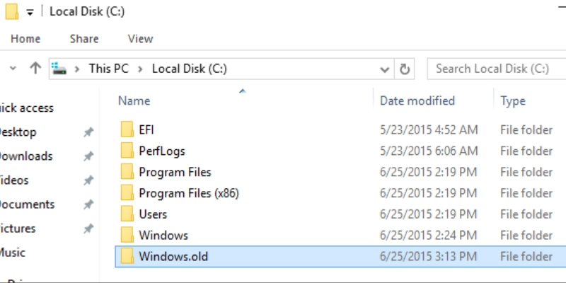 Delete Windows.old