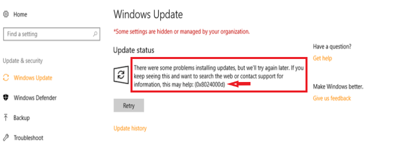 0x8024a105 windows 10 update problems 2016 