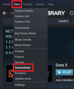 steam screenshot folder