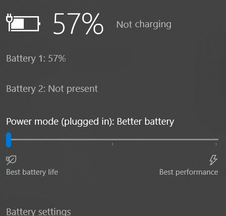 laptop battery not charging