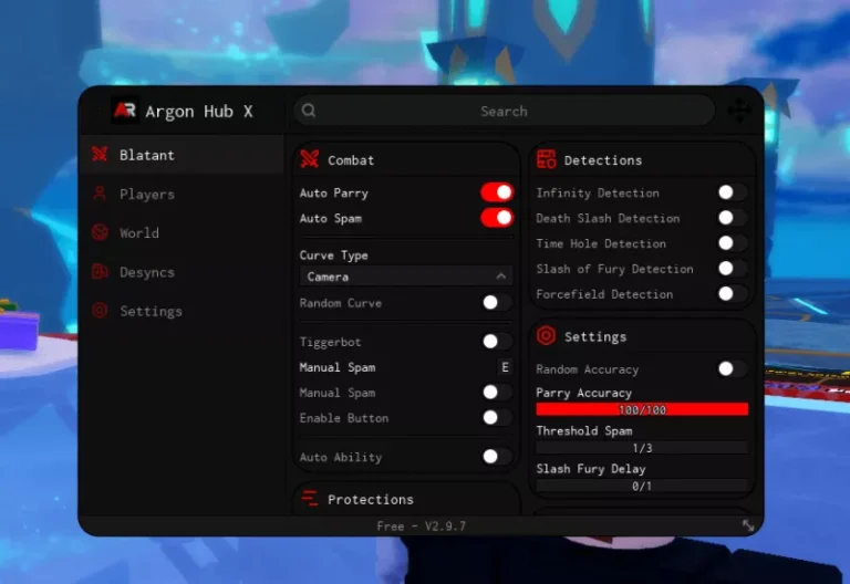 Argon Hub X Blade Ball Script - Auto Parry (KEYLESS)