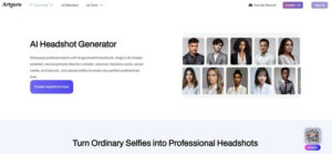 Artguru AI Headshot Generator screenshot