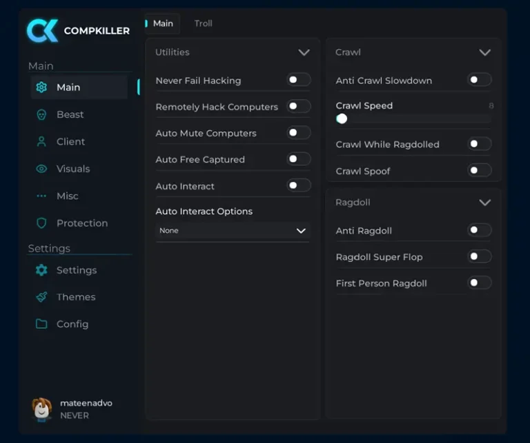 COMPKILLER Flee the Facility Script No Key - Auto Hit, ESP, & more