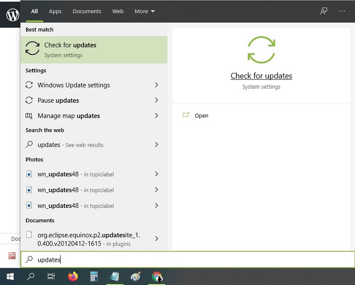 Check for Windows 10 Updates