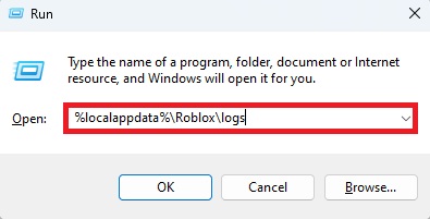 Clear Roblox Log Files to fix Roblox error 277