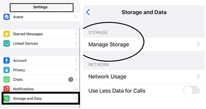 Clear WhatsApp Cache on iPhone