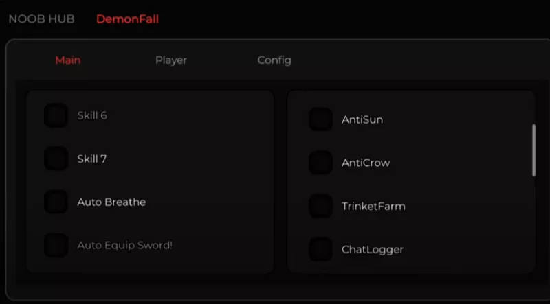Demon Fall Script Roblox [UPD]- Auto combat, Trinket Farm, Anti Sun