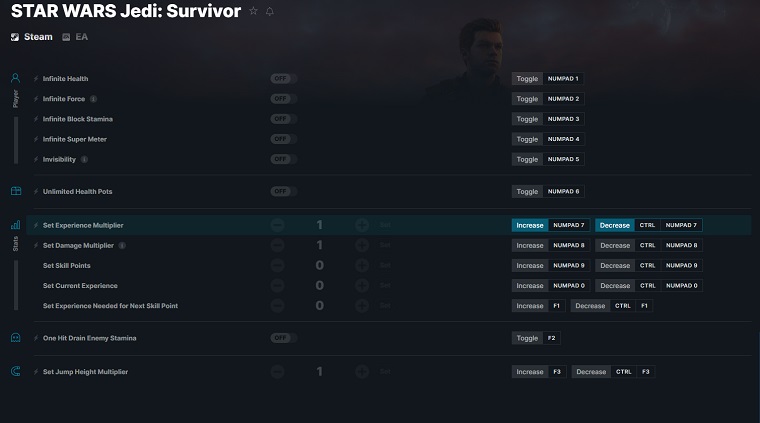 Download Star Wars Jedi: Survivor Trainer by WeMod