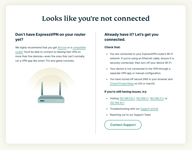 Express VPN not connecting or [FAQ] ExpressVPN Cannot Detect Internet Connection