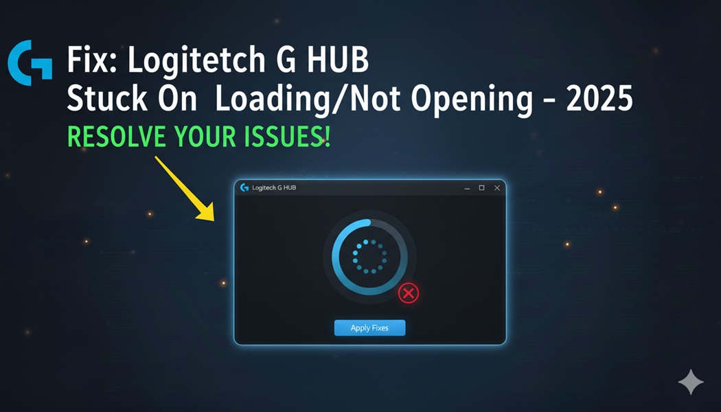 Fix logitech g hub stuck on loadingnot opening – 2025