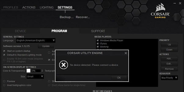 Fixed iCUE Not Detecting Devices [Keyboard, Mouse]