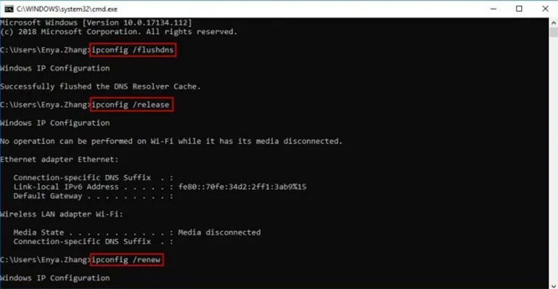 How To Flush out DNS to Fix No internet Working Error on Windows 10