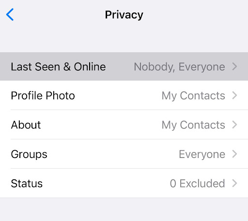 Hide Online status from WhatsApp Settings.