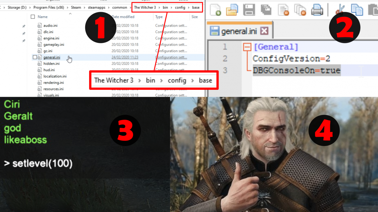 How To Enable The Witcher 3 Console Commands