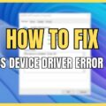 How To Fix Graphics Device Driver Error Code 22 