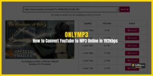 How to Convert YouTube to MP3 Online With OnlyMP3