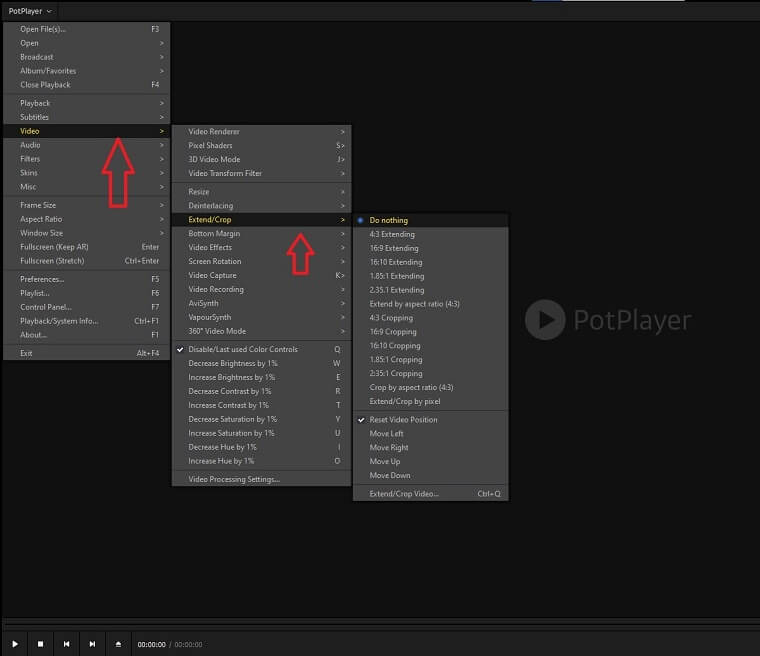How to Crop, Cut or Trim Video in PotPlayer?