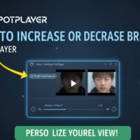 How to increase or decrease brightness in potplayer min
