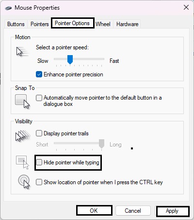 How to fix Touchpad cursor disappears on windows 11/10