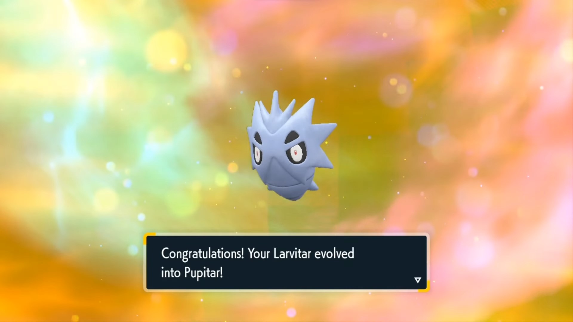 Larvitar Evolve into Pupitar