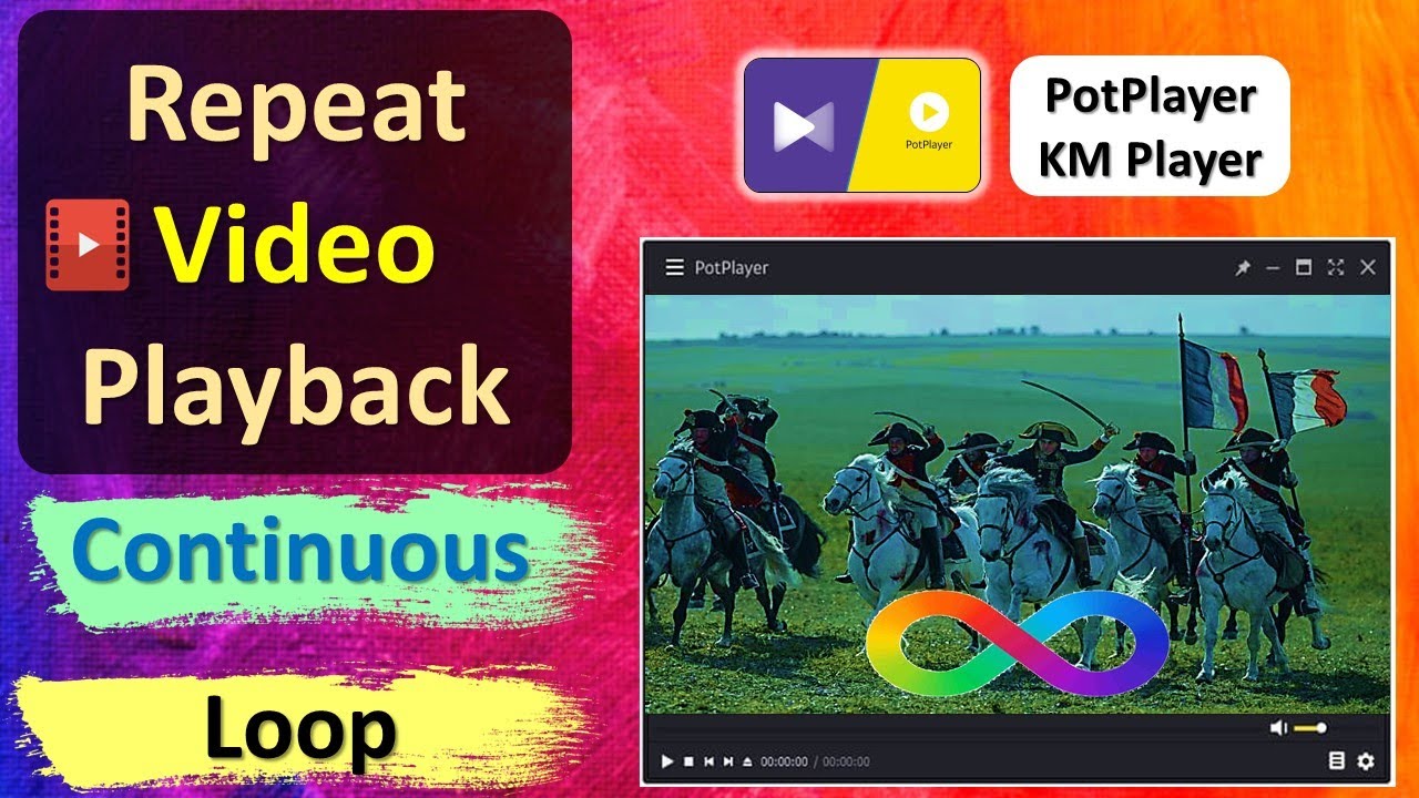Loop or repeat potplayer videos