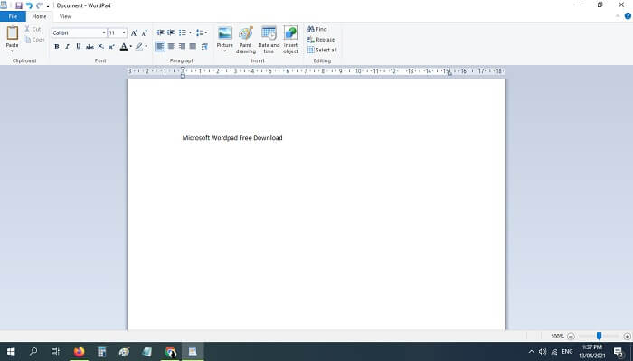 Microsoft WordPad Free Download for Windows 7