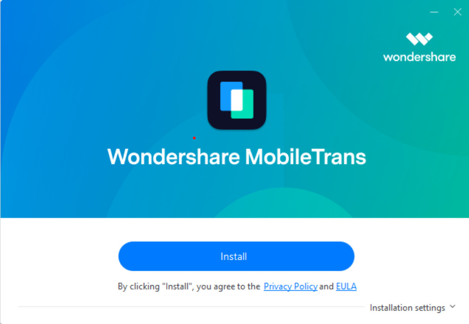 Install MobileTrans