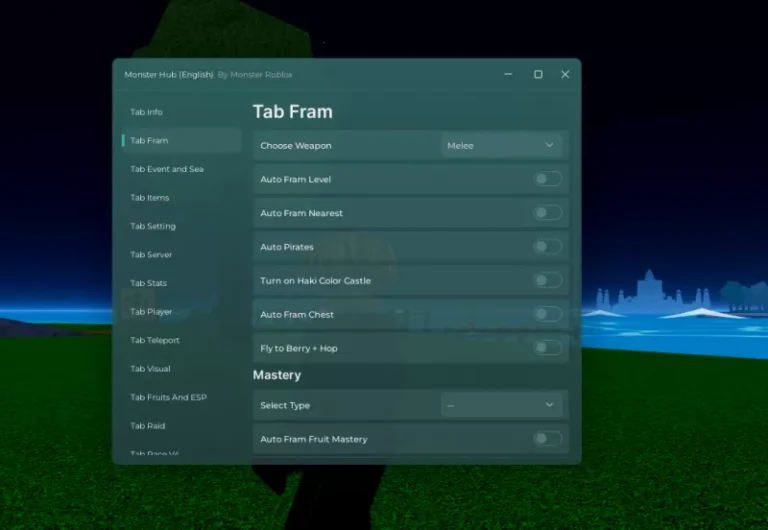 Monster Hub No Key Script for Blox Fruits