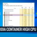NVIDIA Container High CPU Usage