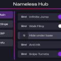 Nameless Hub SAB Script – Infinite Jump, Anti-Hit