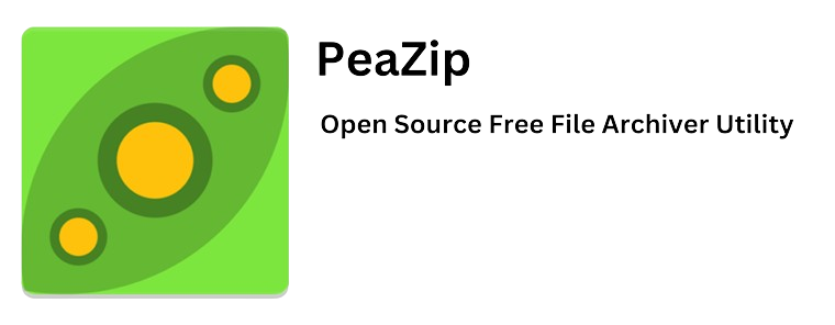 PeaZip free file compression software icon and banner image