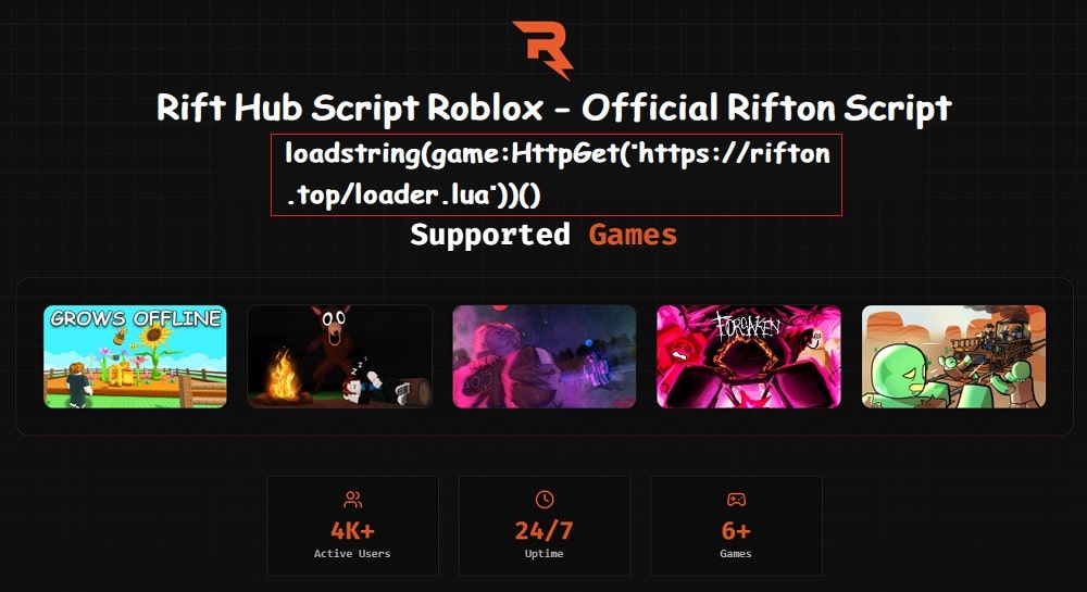 Rift Hub (Rifton) Script