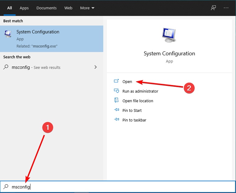 Start Safe Mode using the System Configuration tool