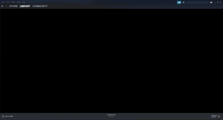 Steam Client black screen/not loading bug.